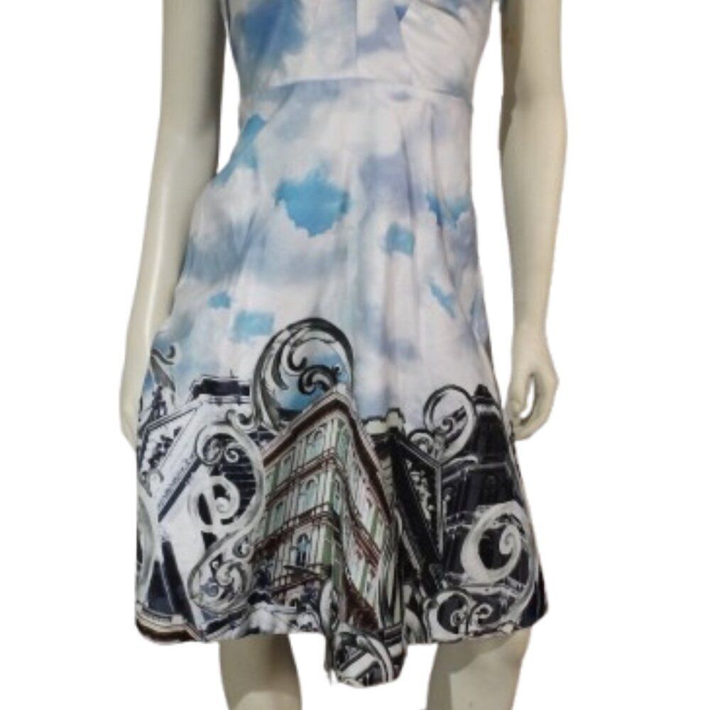 Moulinette Soeurs/Anthropologie Strapless Dress, 2, Skyward, Origami Bodice - Picture 3 of 15